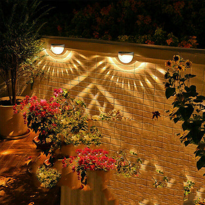 Solar Powered LED Wall Lights (2-12 pcs) 