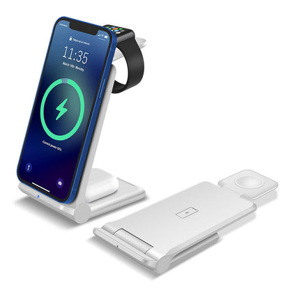 3 in 1 Wireless Charging Dock for iPhone - Charging Station for Apple Watch & iPhone 16 15 14 13.