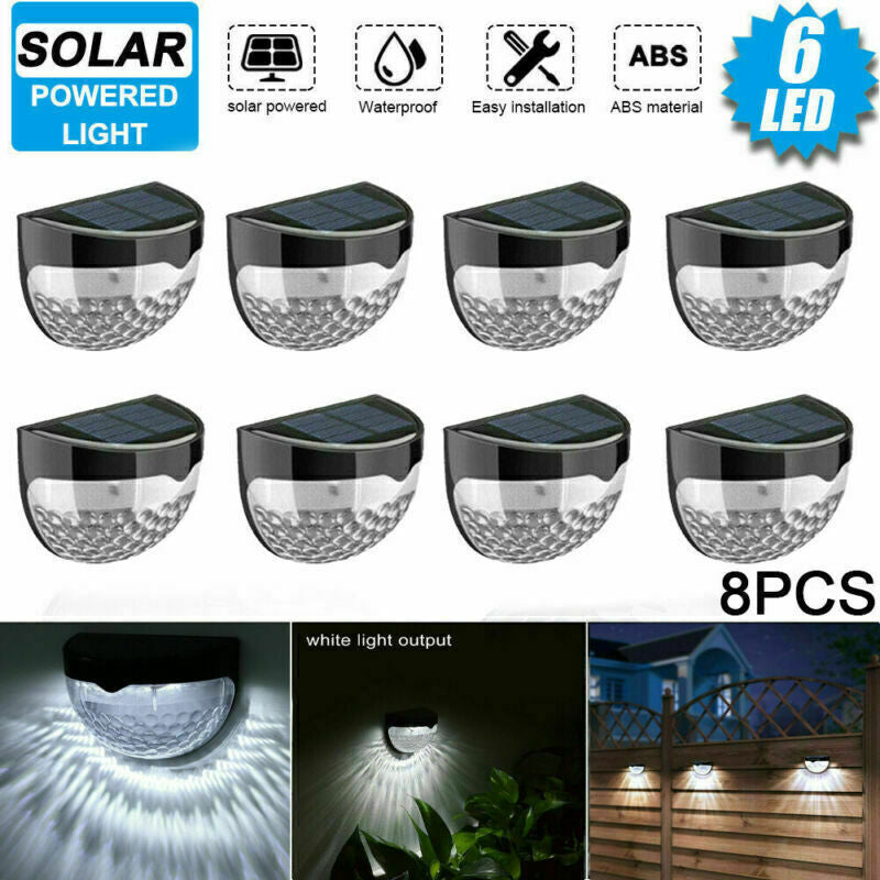 Solar Powered LED Wall Lights (2-12 pcs) 