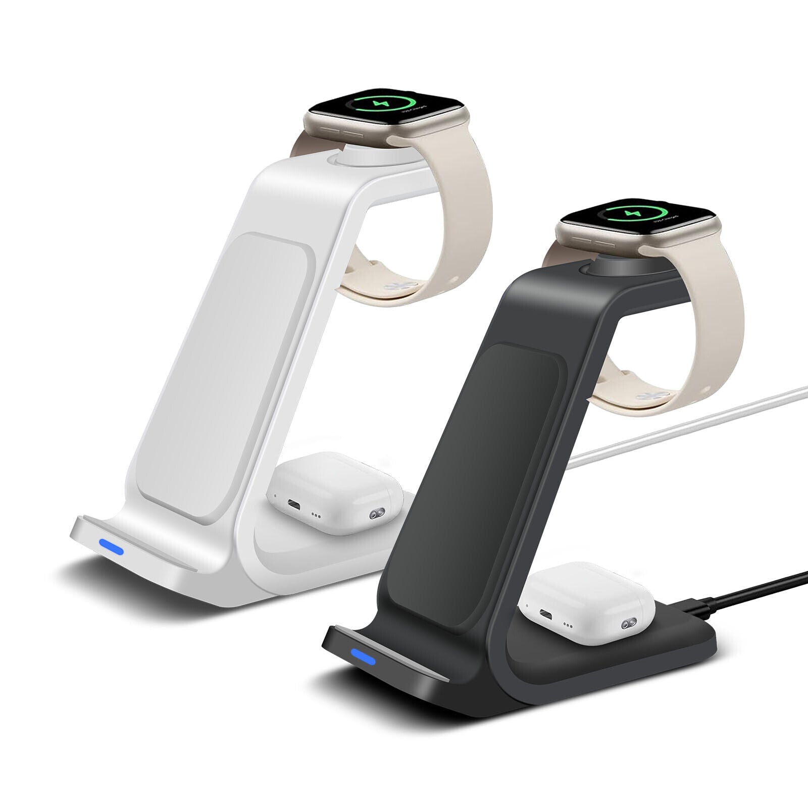 3 in 1 Wireless Charging Dock for iPhone - Charging Station for Apple Watch & iPhone 16 15 14 13.