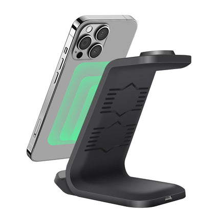 3 in 1 Wireless Charging Dock for iPhone - Charging Station for Apple Watch & iPhone 16 15 14 13.