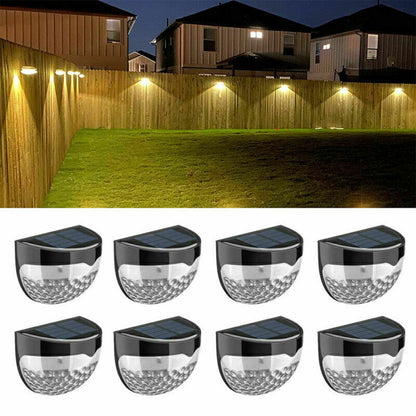 Solar Powered LED Wall Lights (2-12 pcs) 