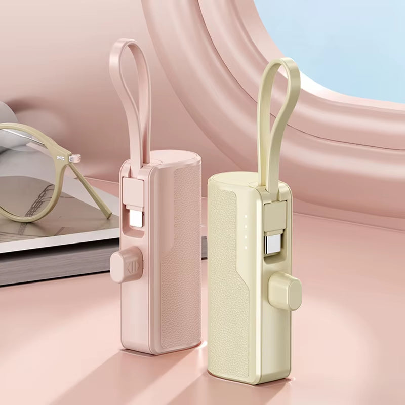 Xiaomi 50000Mah Mini Portable Capsule Power Bank Built-In Lanyard Mobile Power External Battery Fast Charger for Type-C Iphone