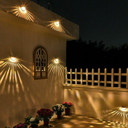 Solar Powered LED Wall Lights (2-12 pcs) 