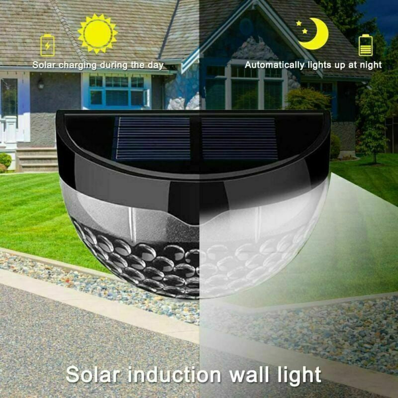 Solar Powered LED Wall Lights (2-12 pcs) 