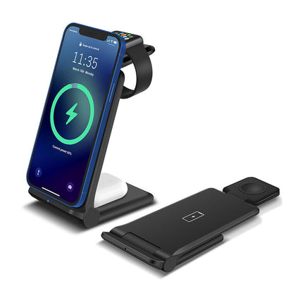 3 in 1 Wireless Charging Dock for iPhone - Charging Station for Apple Watch & iPhone 16 15 14 13.