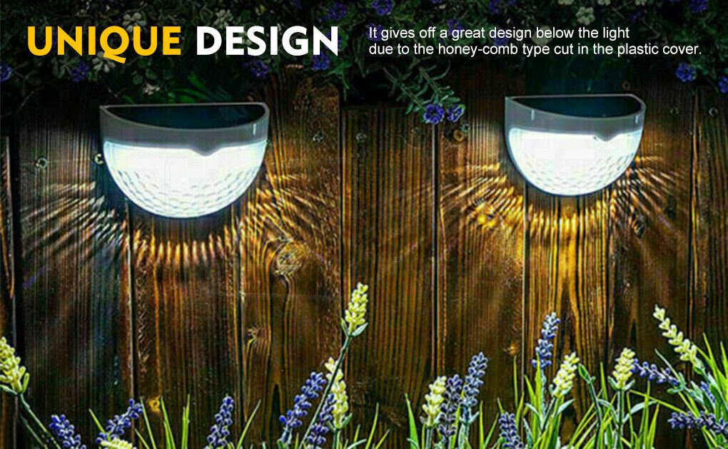 Solar Powered LED Wall Lights (1-6pcs)