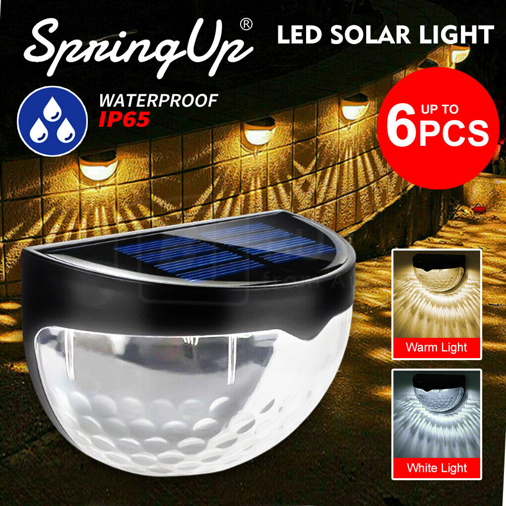 Solar Powered LED Wall Lights (1-6pcs)